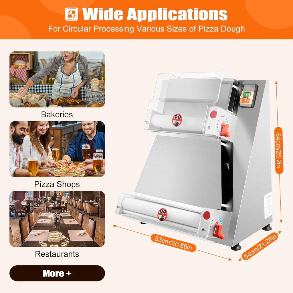370W Electric Pizza Dough Roller Machine Z737940
