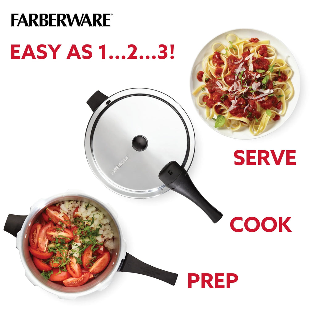 6-Quart Aluminum Stovetop Pressure Cooker G636
