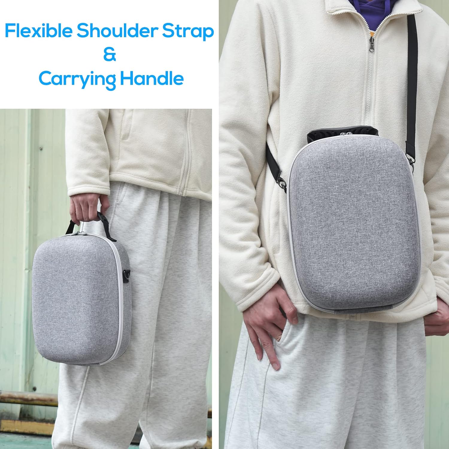 Hard Carrying Case Bag for PlayStation VR2 Gaming Headset and Touch Controllers Accessories L214