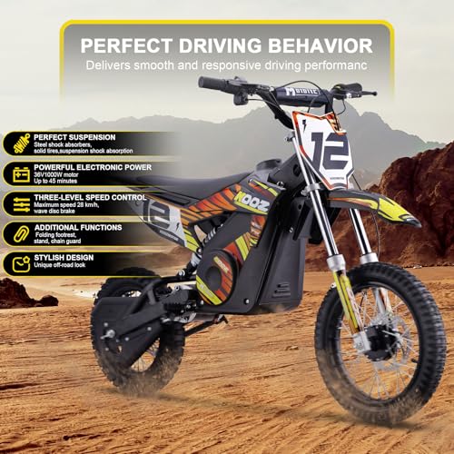 36v 1000w Electric Dirt Bike Orange K235