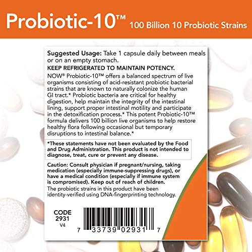 30 Veg Capsules Probiotic-10 100 Billion C649