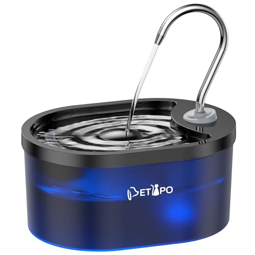 3L/100oz BPA-Free Blue Cat Water Fountain C9285