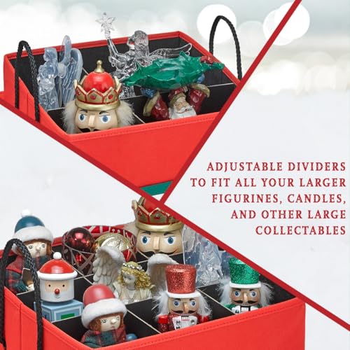 Storage Box for Nutcrackers and Figurines with Adjustable Dividers G602193