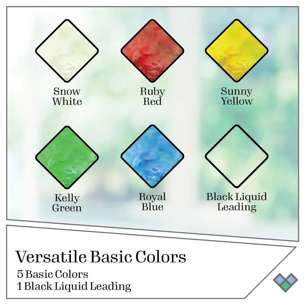 6 Piece Glass Paint Set V343
