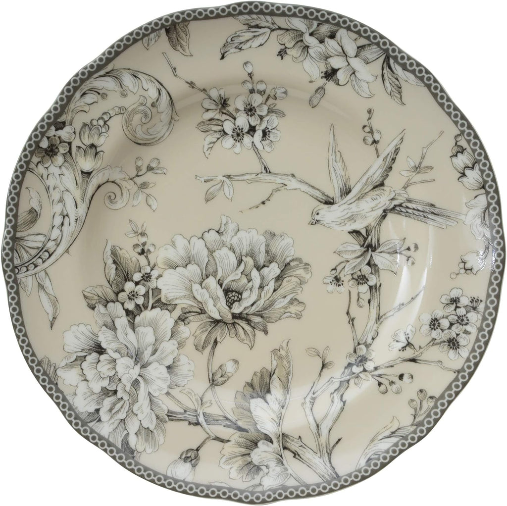 16-Piece Porcelain Dinnerware Set Antique White G86507