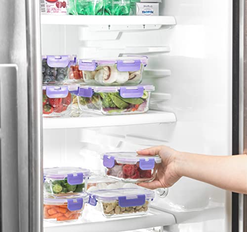 24pc Borosilicate Glass Storage Containers with Lids C7275