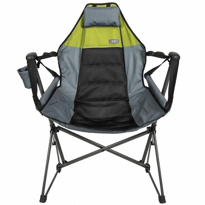 Steel Folding Hammock Camping Chair with Pillow Cup Holder P880775