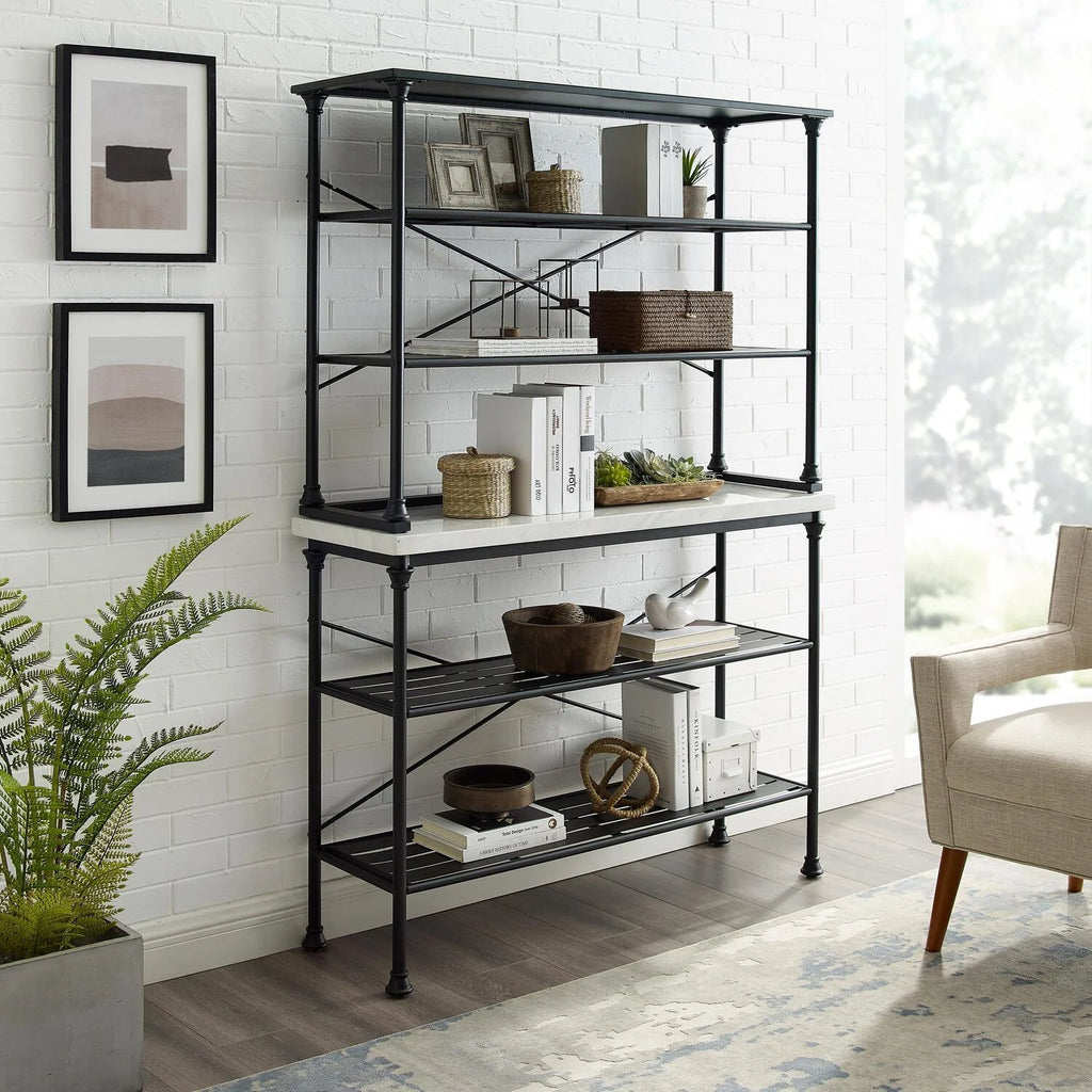 Matte Black Baker's Rack Y48855