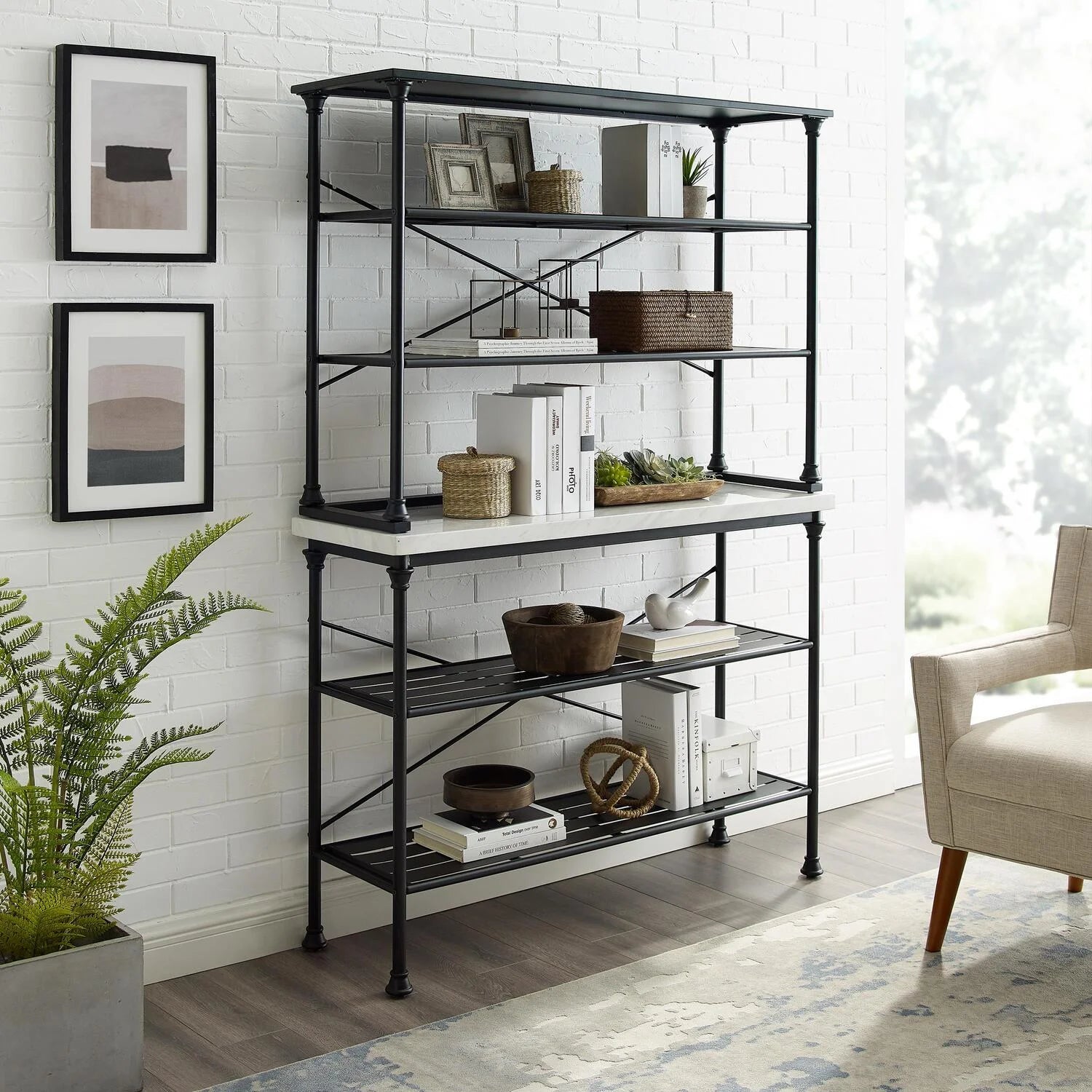 Matte Black Baker's Rack Y48855