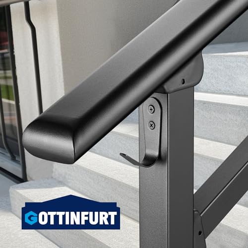 3-Step Stair Handrail with Hook and Installation Kit S837