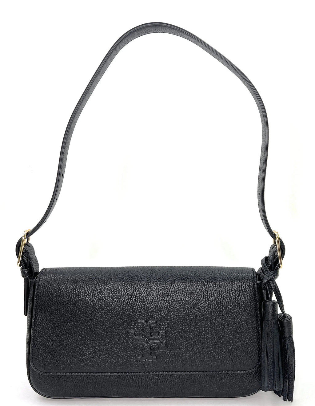 Black Flap Shoulder Bag J813808