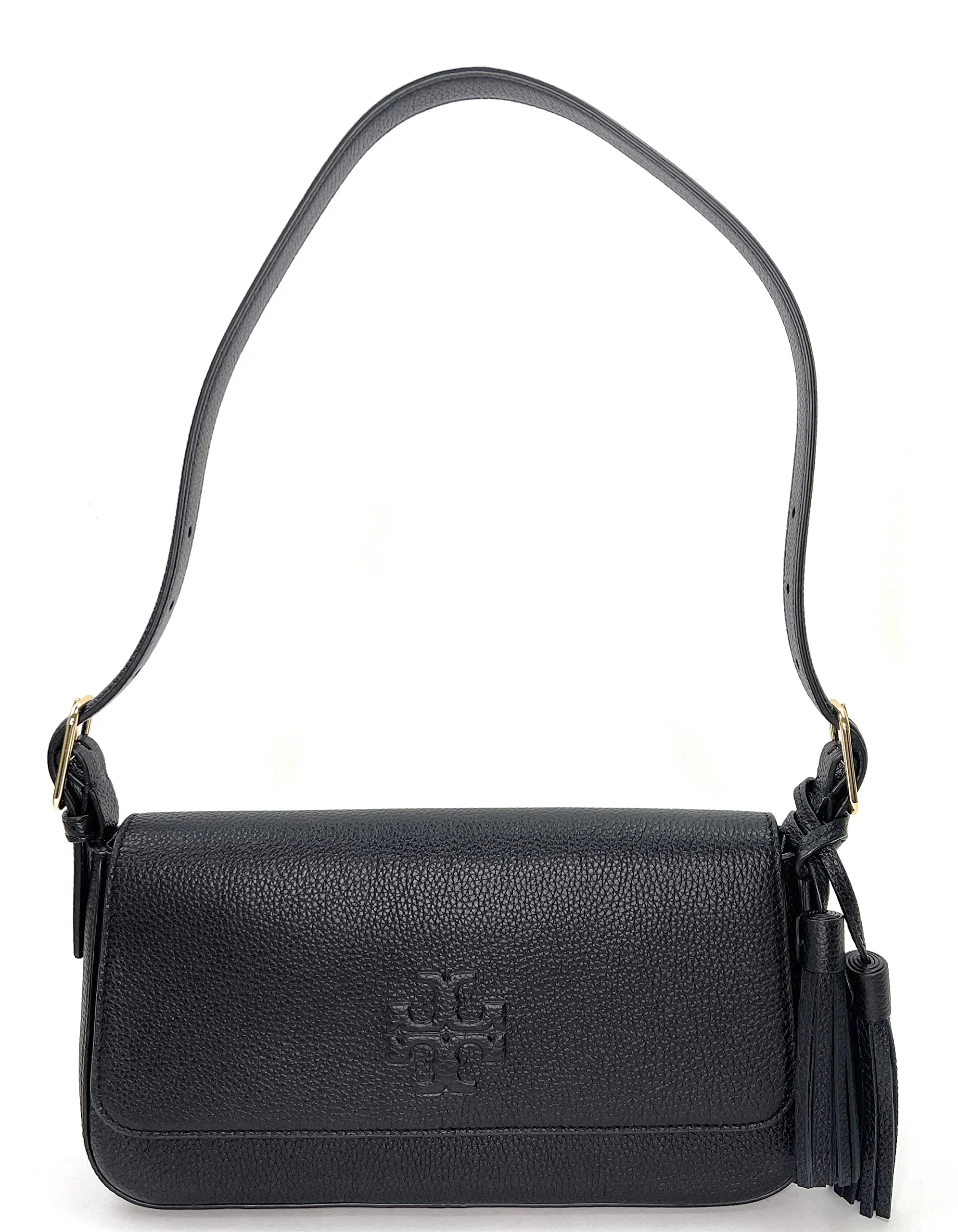 Black Flap Shoulder Bag J813808