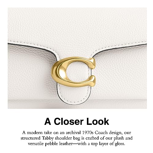Polished Pebble Leather Tabby Shoulder Bag 20 E283