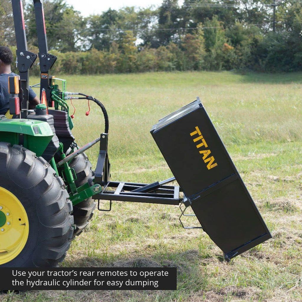 30 Cu. FT Hydraulic Dump Box, Category 1, 3-Point J5331