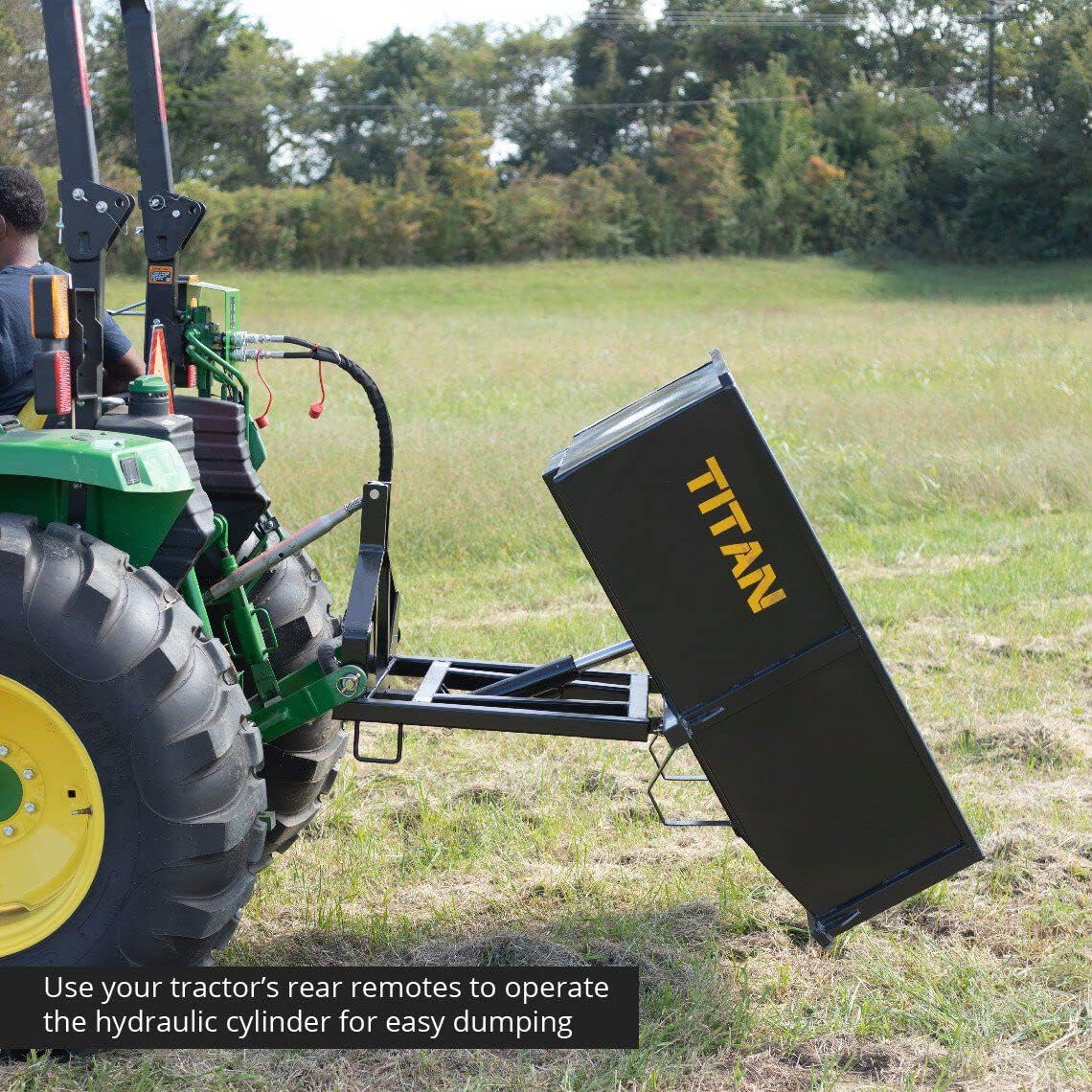 30 Cu. FT Hydraulic Dump Box, Category 1, 3-Point J5331