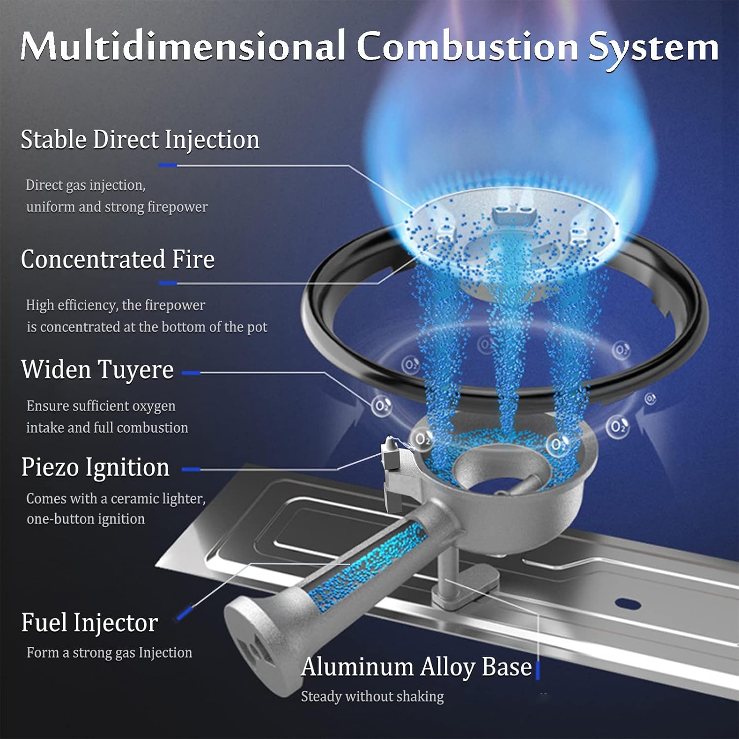 Camping Stove with Carrying Case Portable Dual Fuel Gas Stove Automatic Ignition I965424