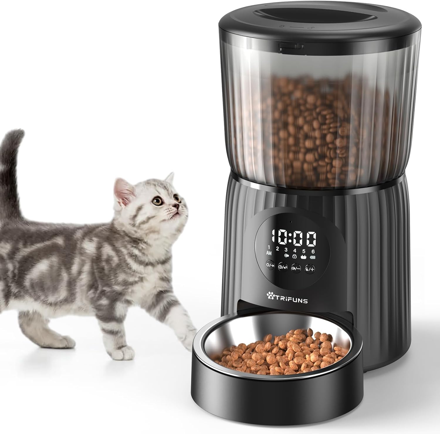 4L Automatic Cat Feeder with Dual Power Supply Q51586