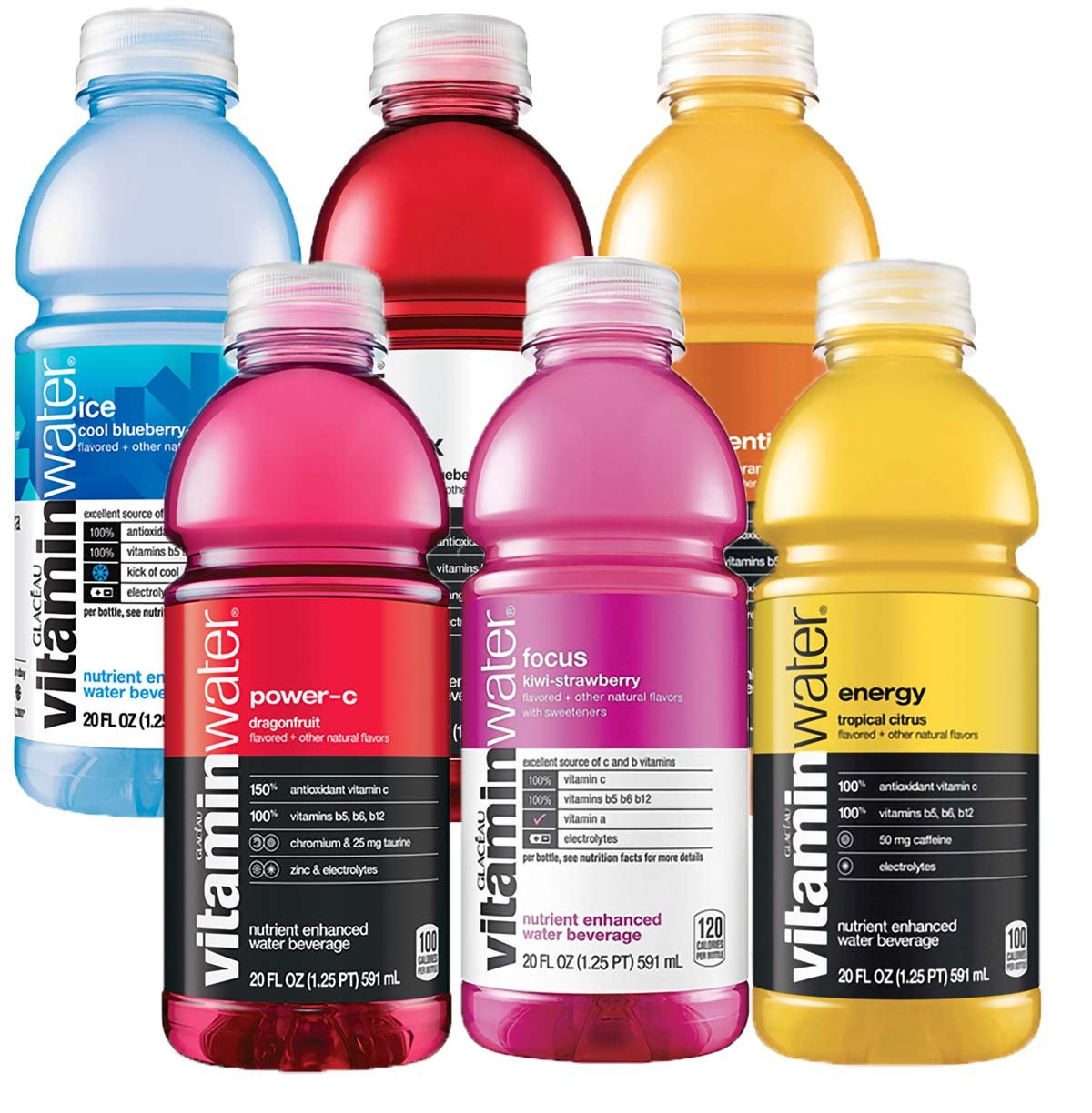 20 Oz Bottle Variety Pack of 6 Bottles O5426