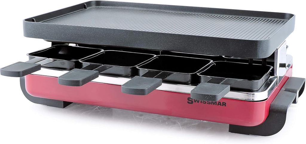 8 Person Anthracite Raclette with Cast Aluminum Grill Plate B843312