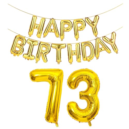 75 Balloon Numbers Gold Foil Mylar Balloons C593741