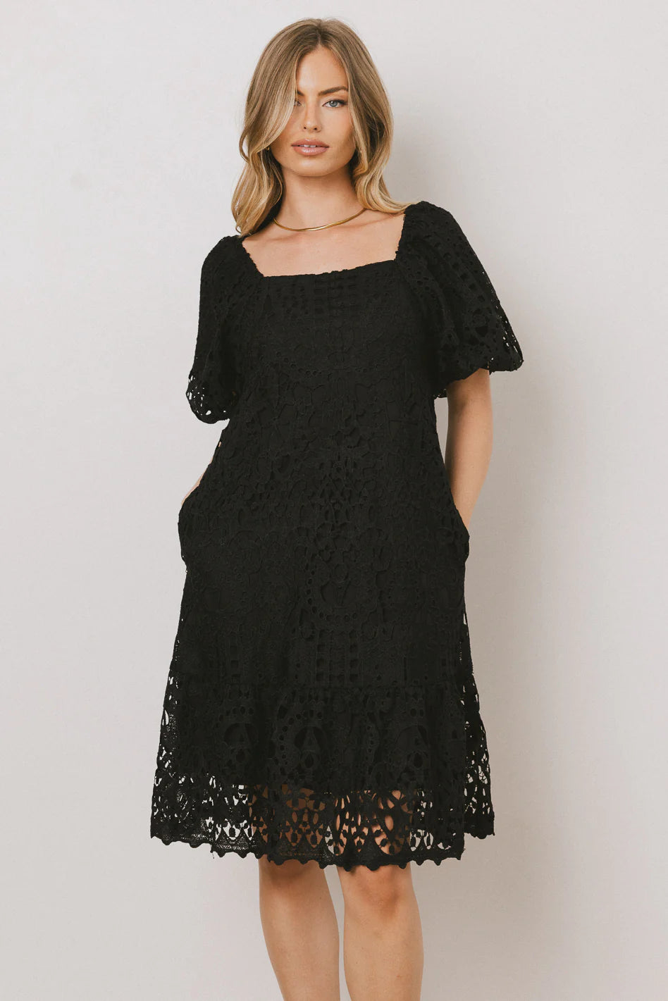 Eyelet Lace Dress D62814