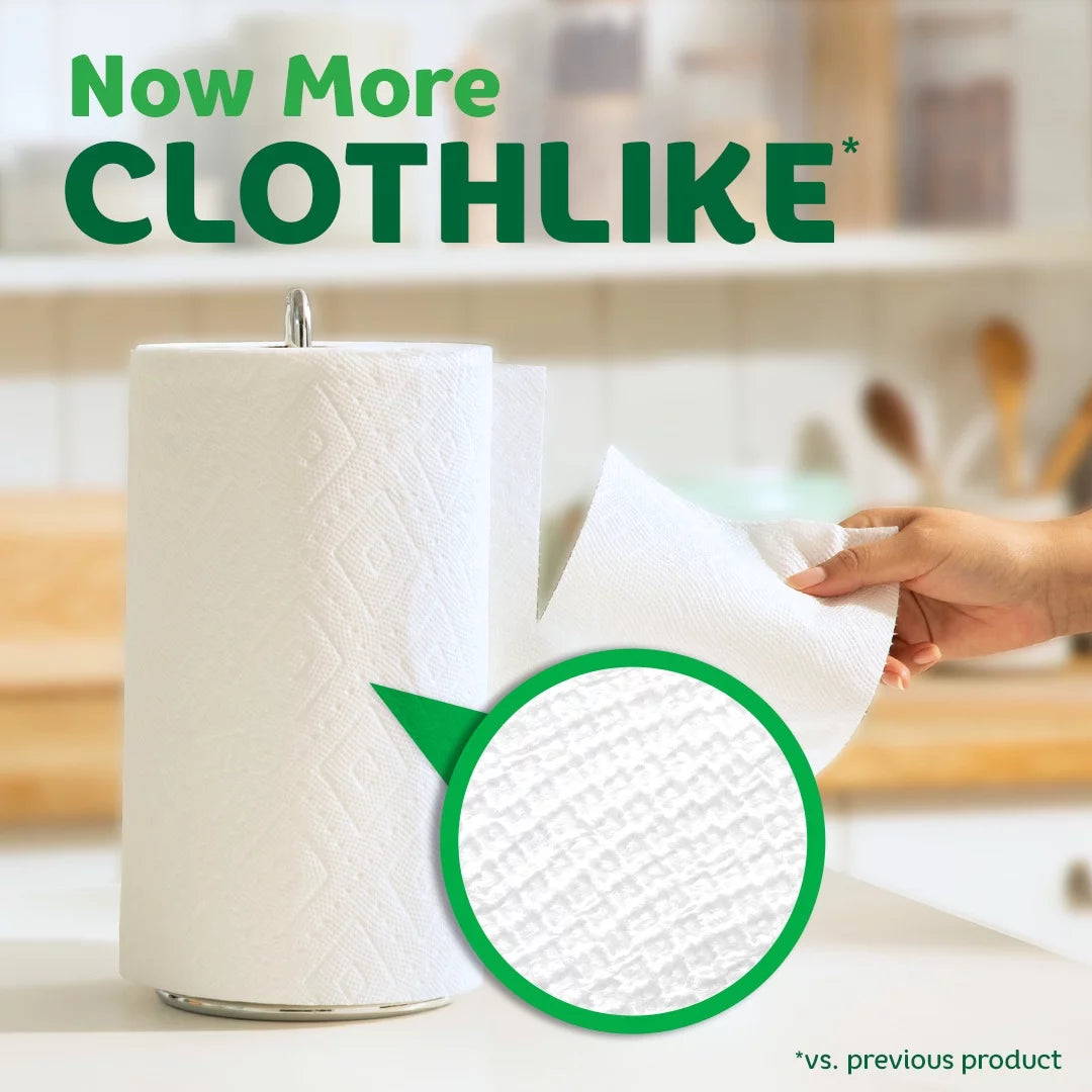 White 6 Mega Rolls Paper Towels Z5980