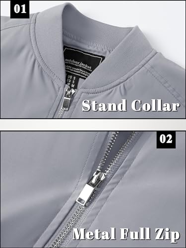 Lightweight Bomber Jacket with Pocket U112