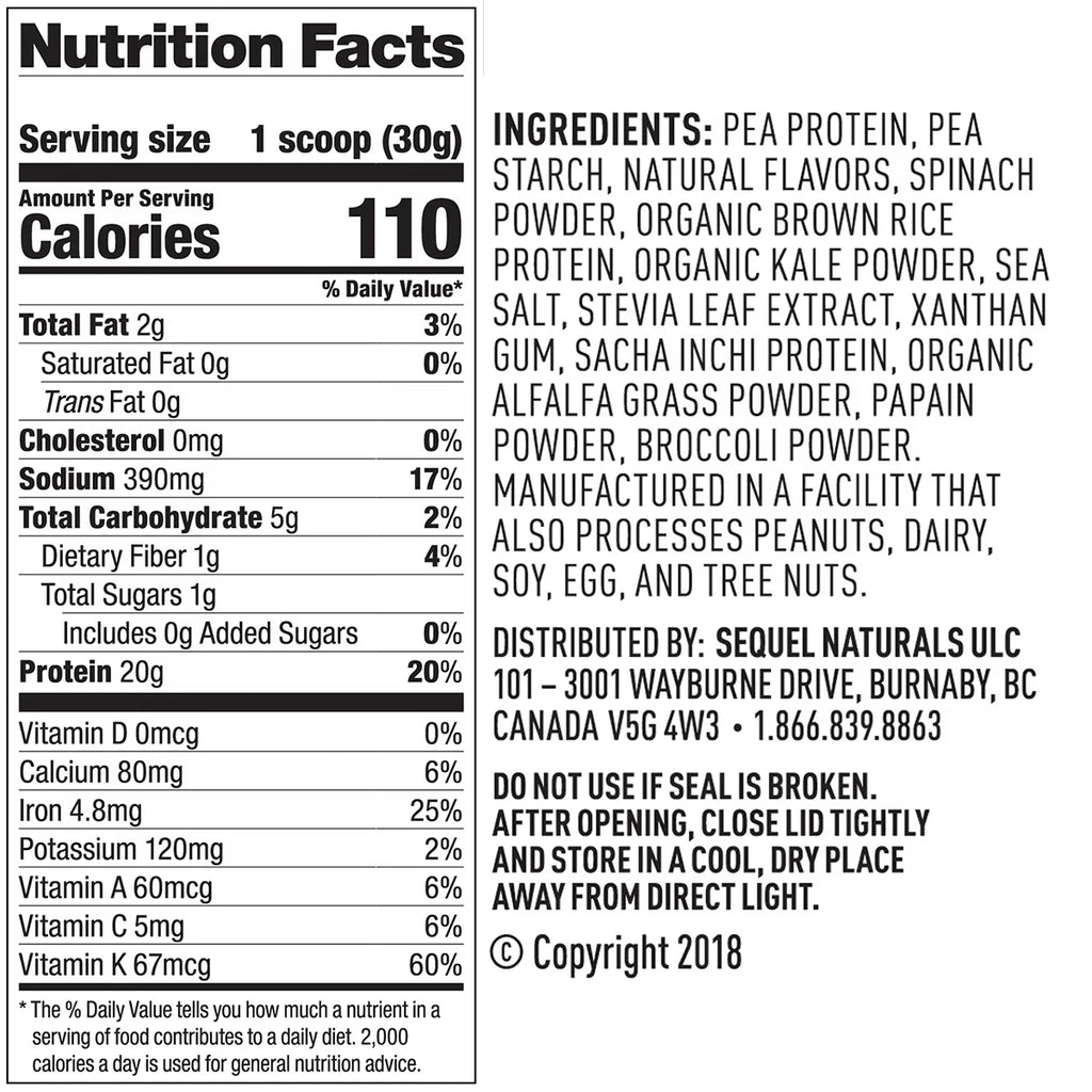 Salted Caramel Plant Protein & Greens Powder, 20g Protein, 1.1 Lb W26236