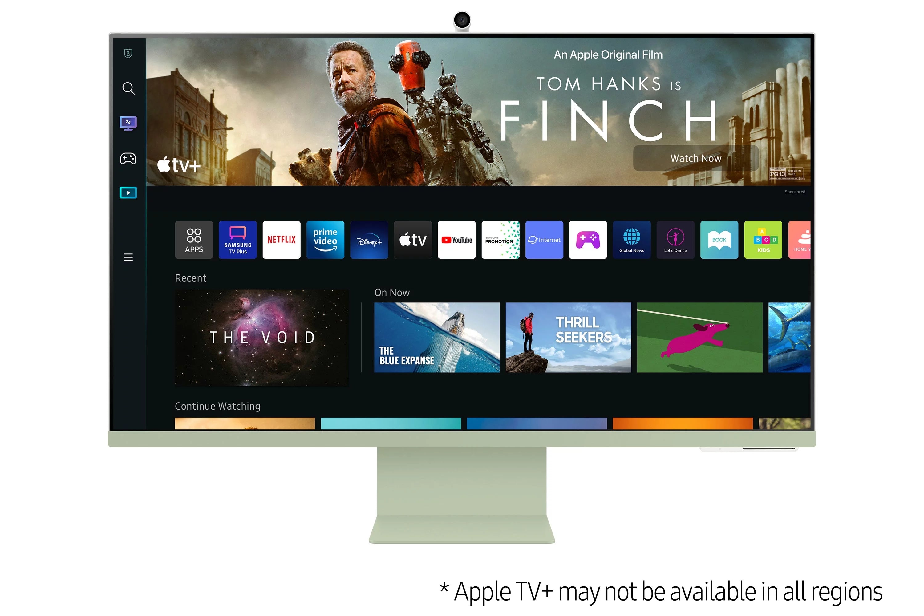 32" 4K UHD Smart Monitor with SlimFit Camera - Spring Green U296