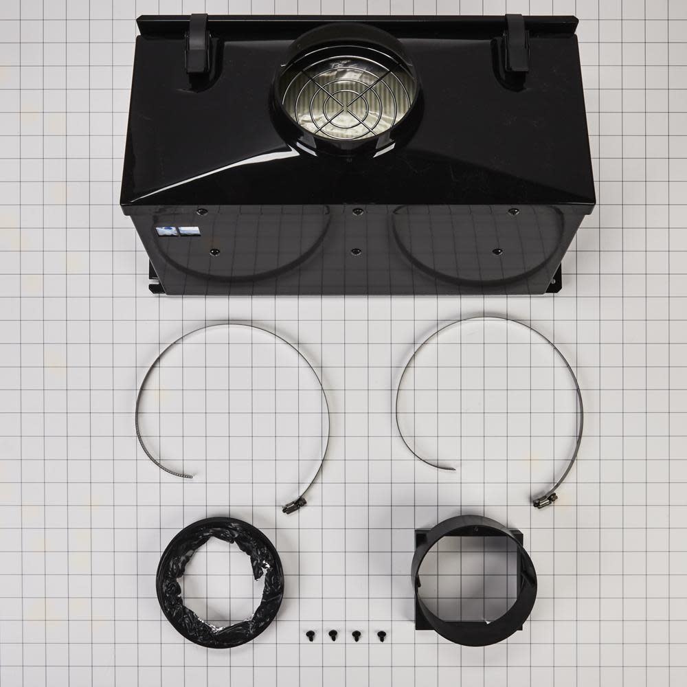 White Ductless Downdraft Range Vent Kit S9781