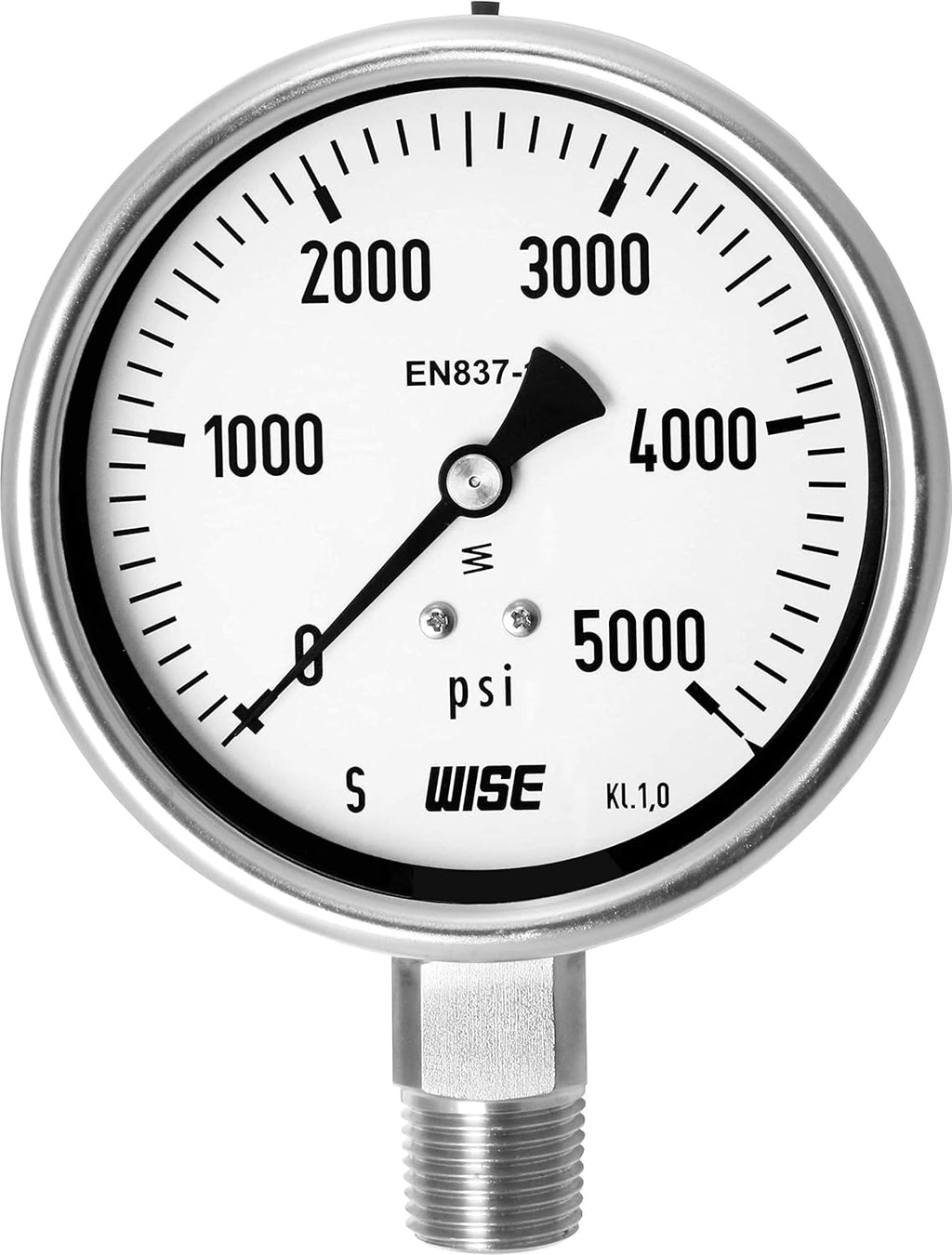 100mm Dial 0~400psi Stainless Steel Pressure Gauge Pack of 2 A982453