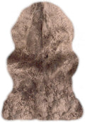 Light Brown Genuine Sheepskin Single Pelt Area Rug W459