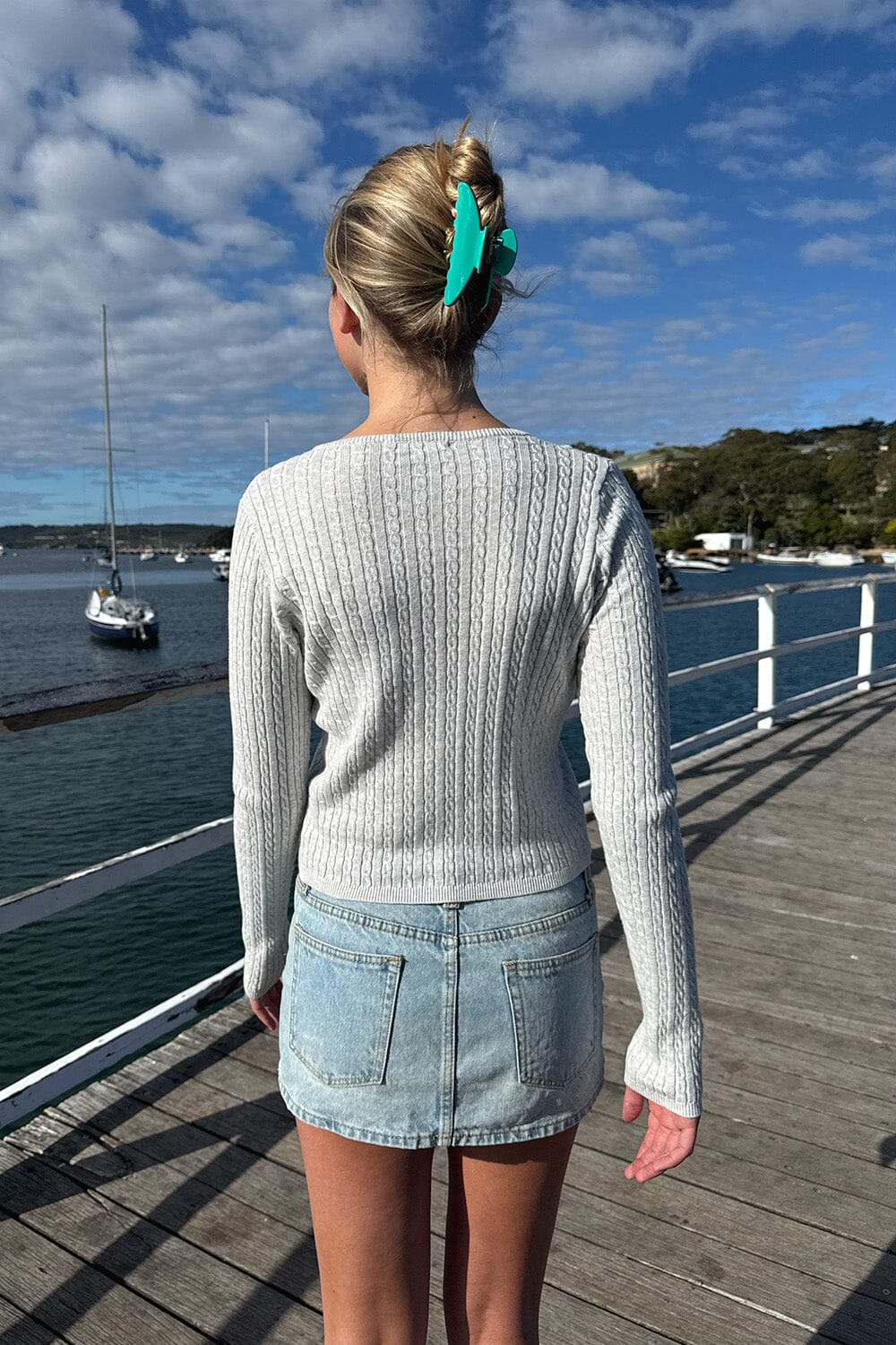 Zoe Cable Knit Cardigan
