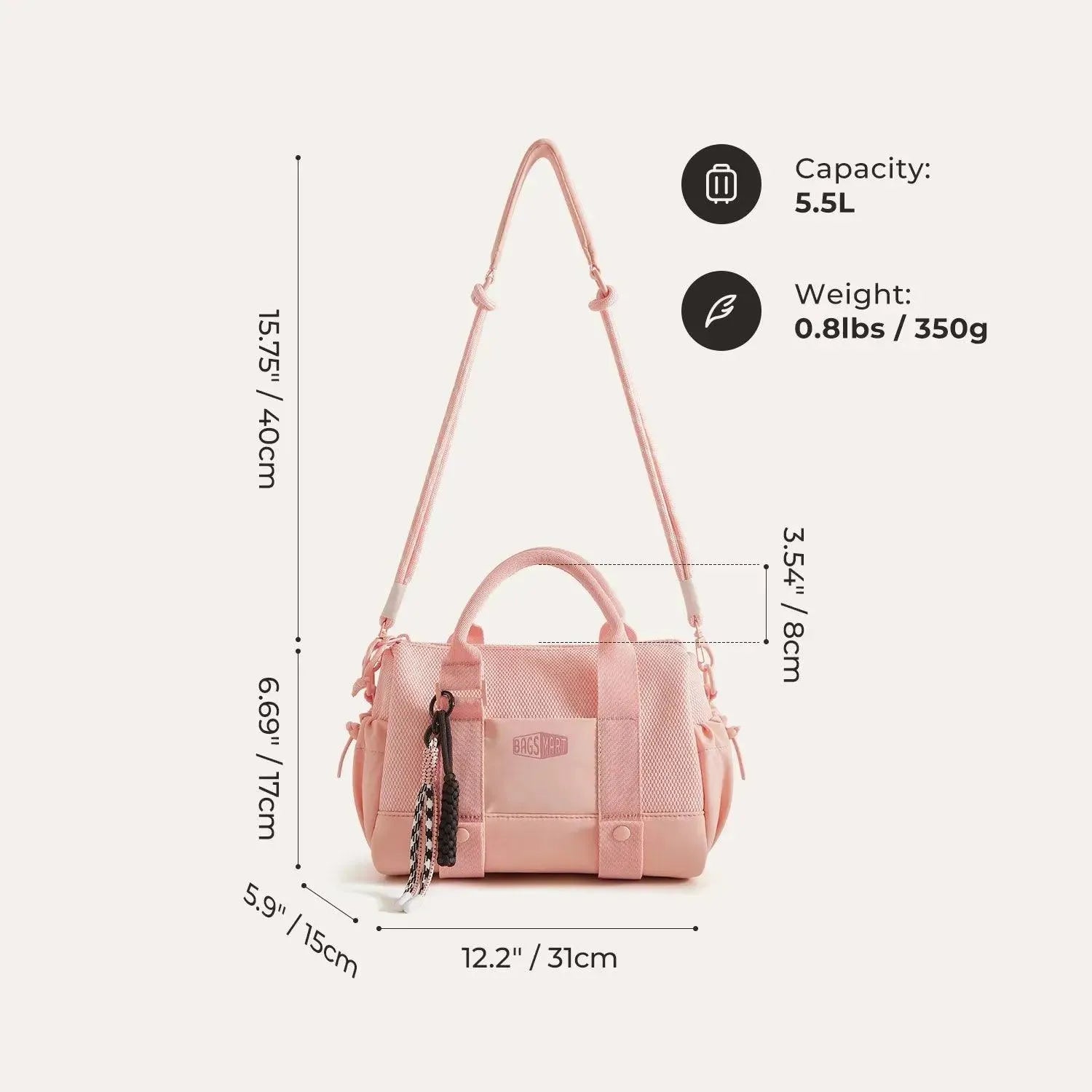 (FREE GIFT) 5.5L Mini Gym Duffle Bag