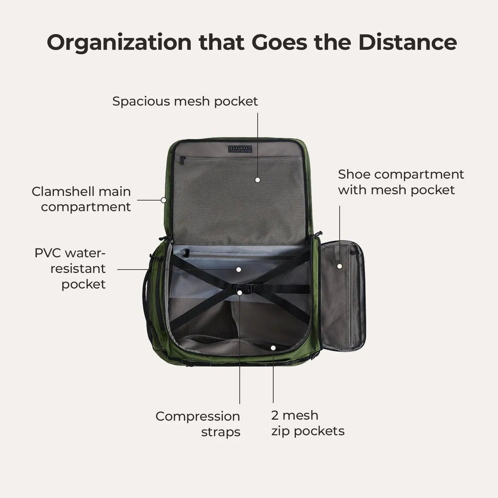 (FREE GIFT) Paz 43L Duffle Backpack