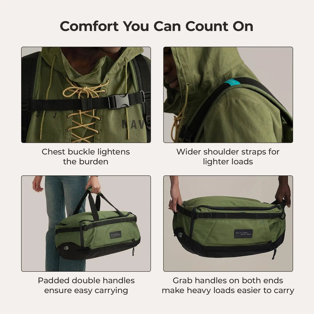 (FREE GIFT) Paz 43L Duffle Backpack