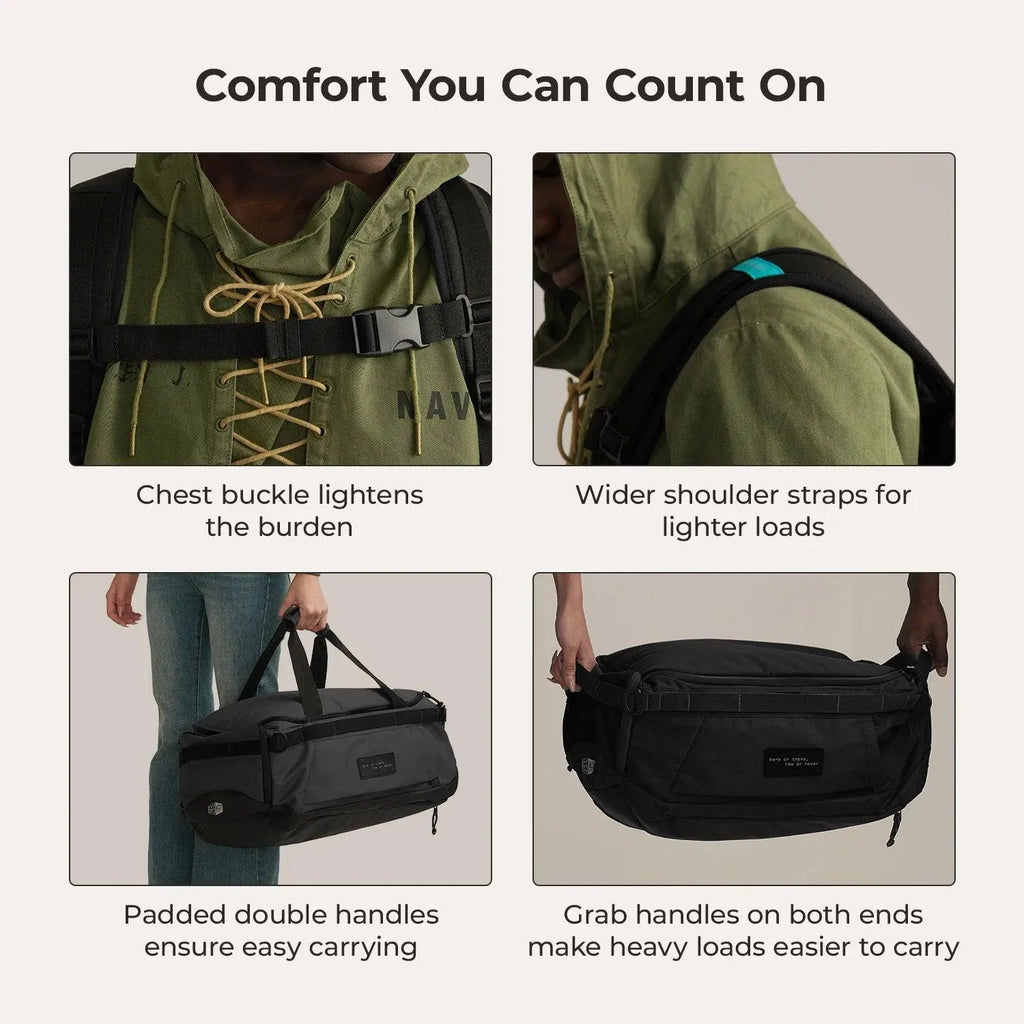 (FREE GIFT) Paz 43L Duffle Backpack