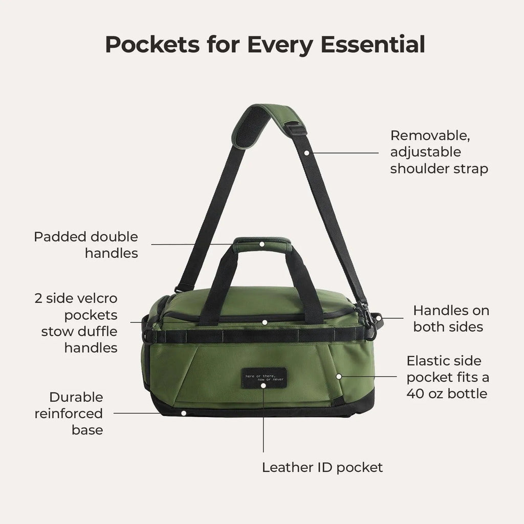 (FREE GIFT) Paz 43L Duffle Backpack