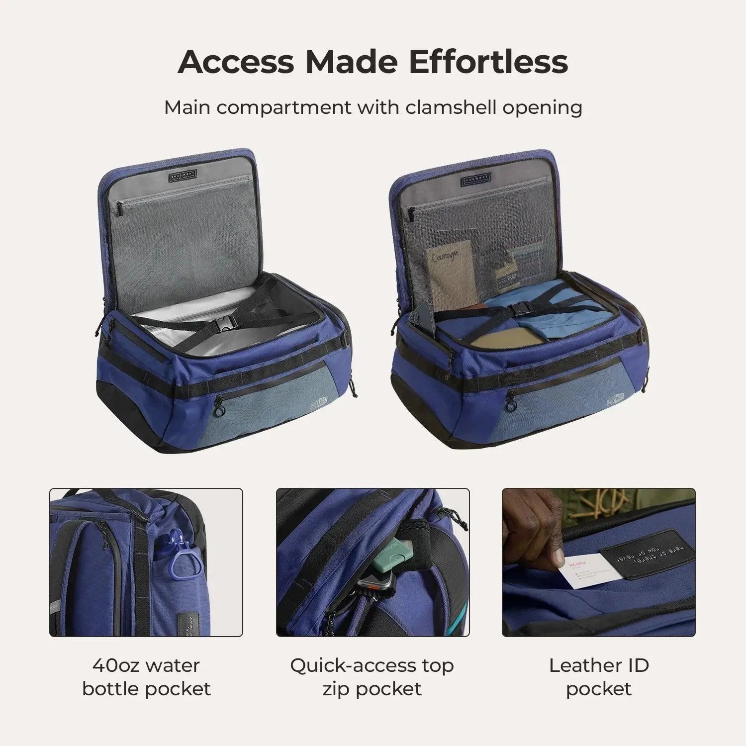 (FREE GIFT) Paz 43L Duffle Backpack