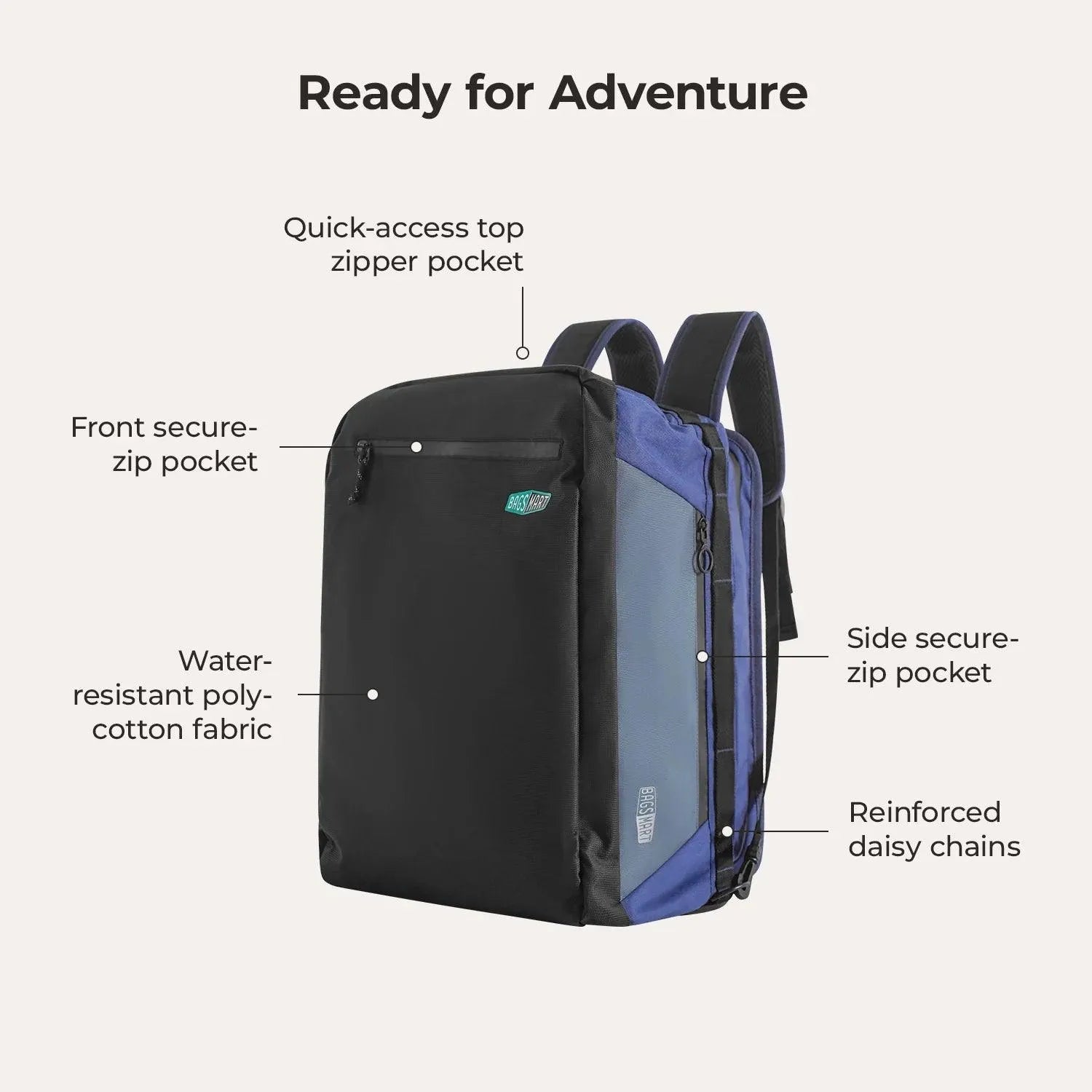 (FREE GIFT) Paz 43L Duffle Backpack
