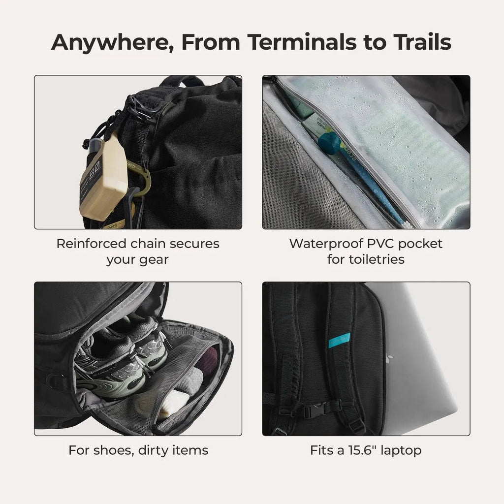 (FREE GIFT) Paz 43L Duffle Backpack