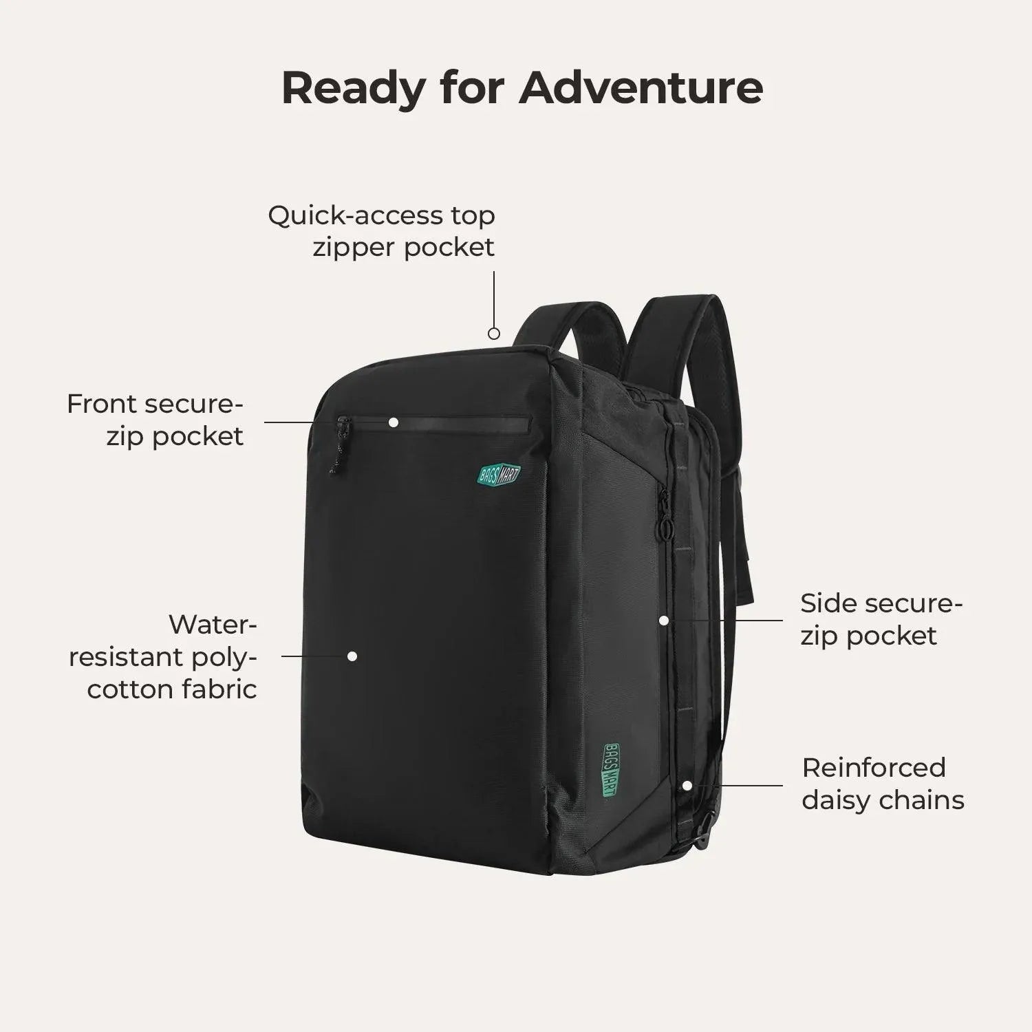 (FREE GIFT) Paz 43L Duffle Backpack