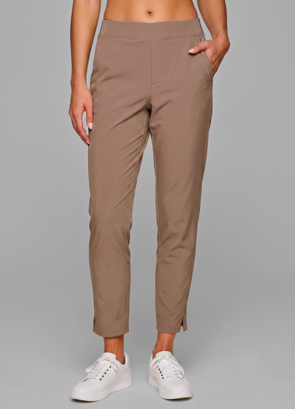 Plus City Stretch Ribbed Ankle Pant