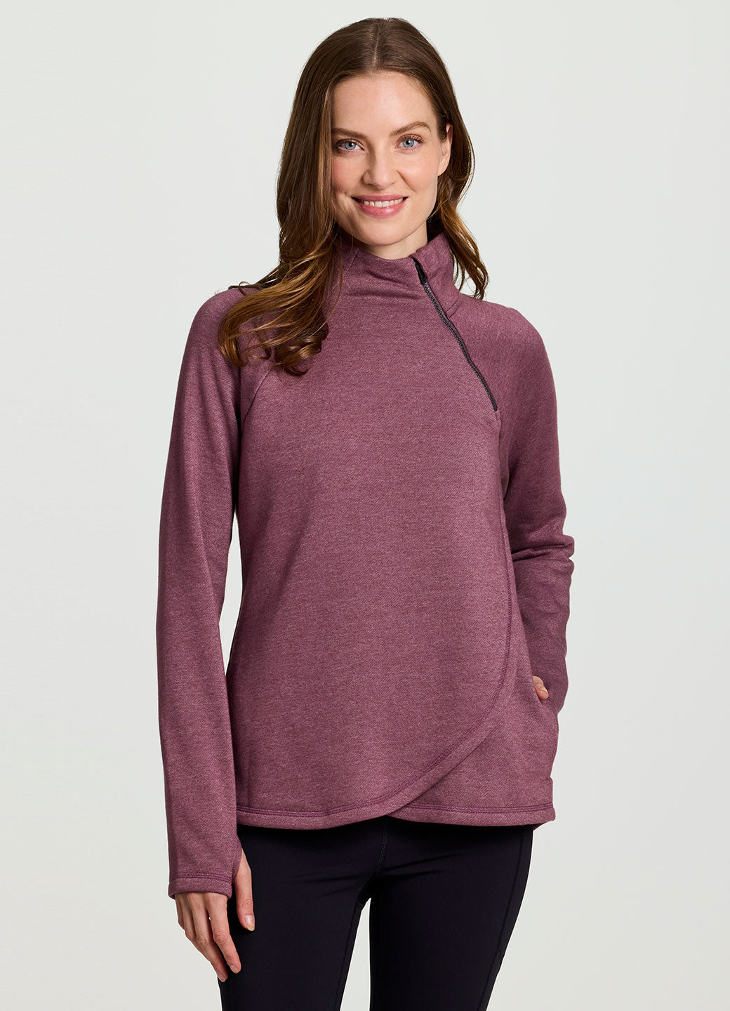 Ready To Roll Fleece Mock Neck Pullover