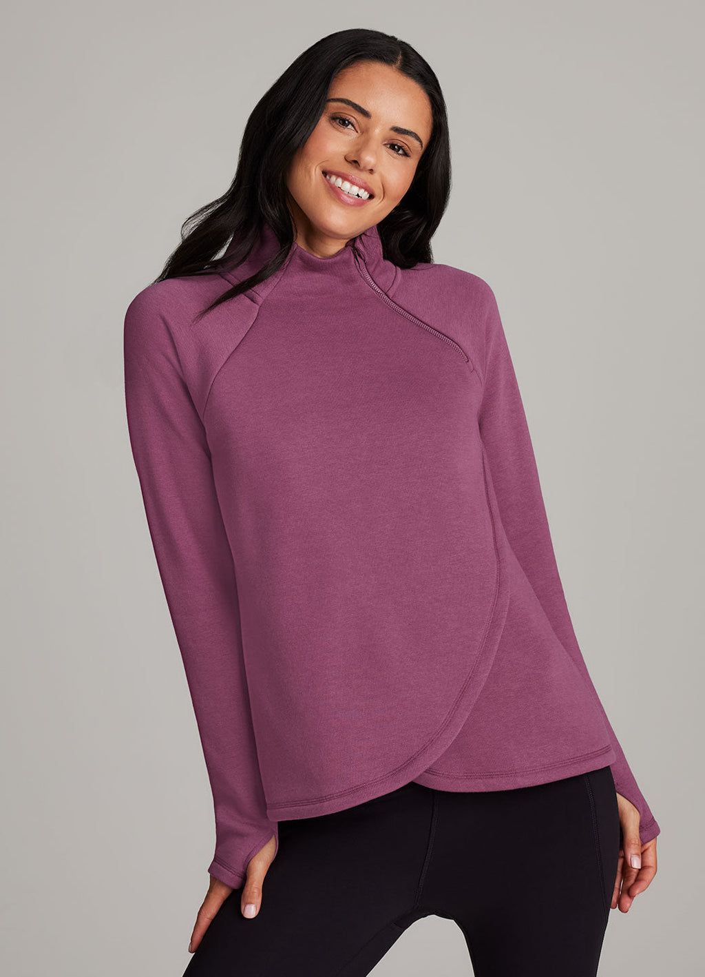 Ready To Roll Fleece Mock Neck Pullover
