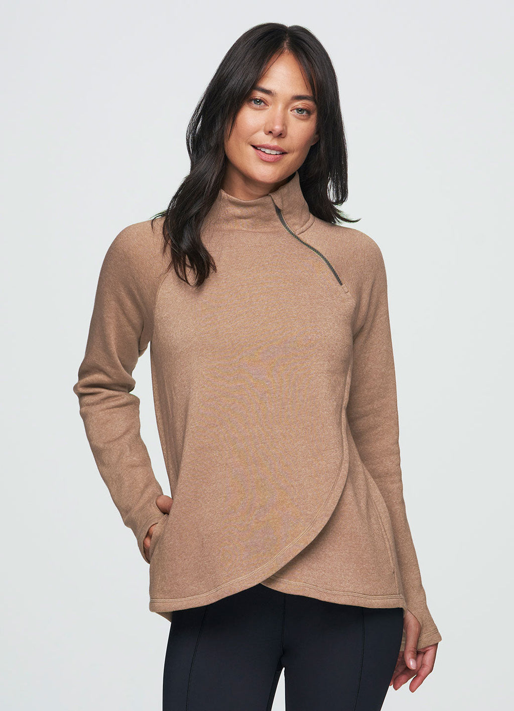 Ready To Roll Fleece Mock Neck Pullover