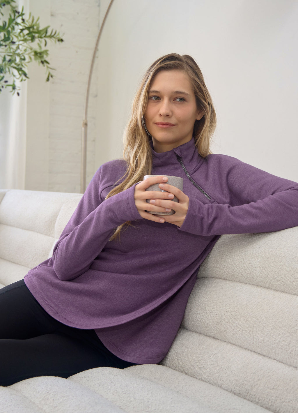 Ready To Roll Fleece Mock Neck Pullover