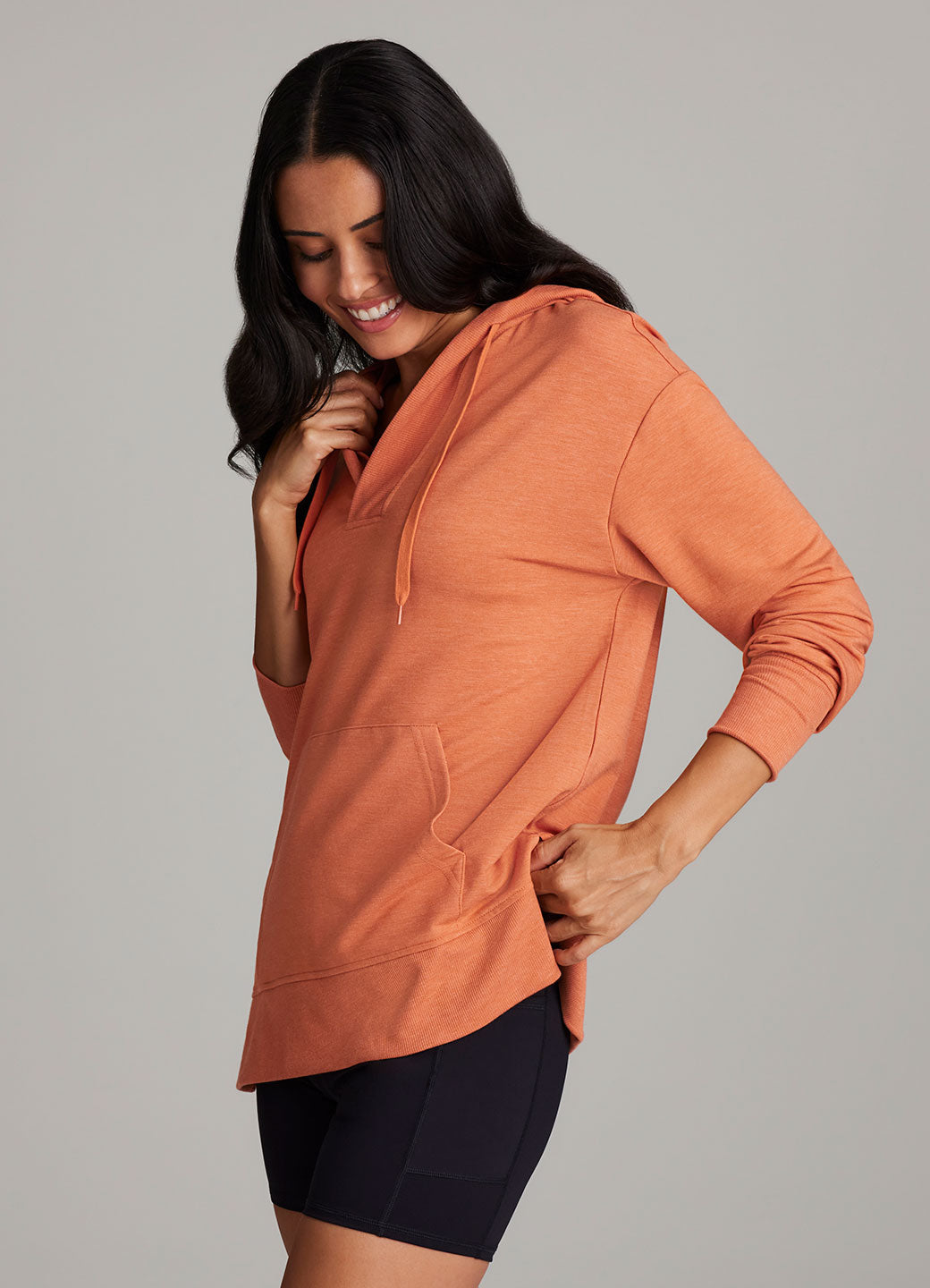 French Terry Hoodie Tunic