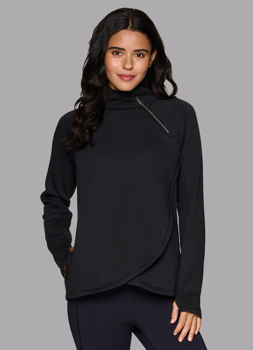 Ready To Roll Fleece Mock Neck Pullover
