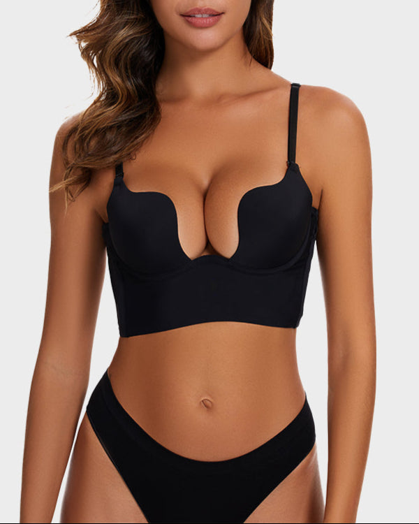 Low Cut U-Shaped Backless Bra